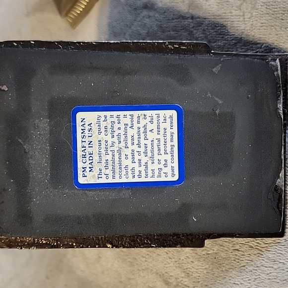 Vtg Cast Metal Bookends Philadelphia Manufacturing Thinking Scholar Book End Set - Picture 7 of 12